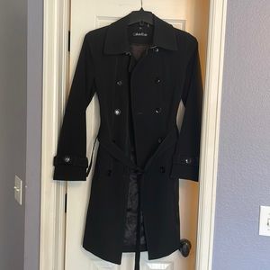 Calvin Klein Black long Coat, Medium